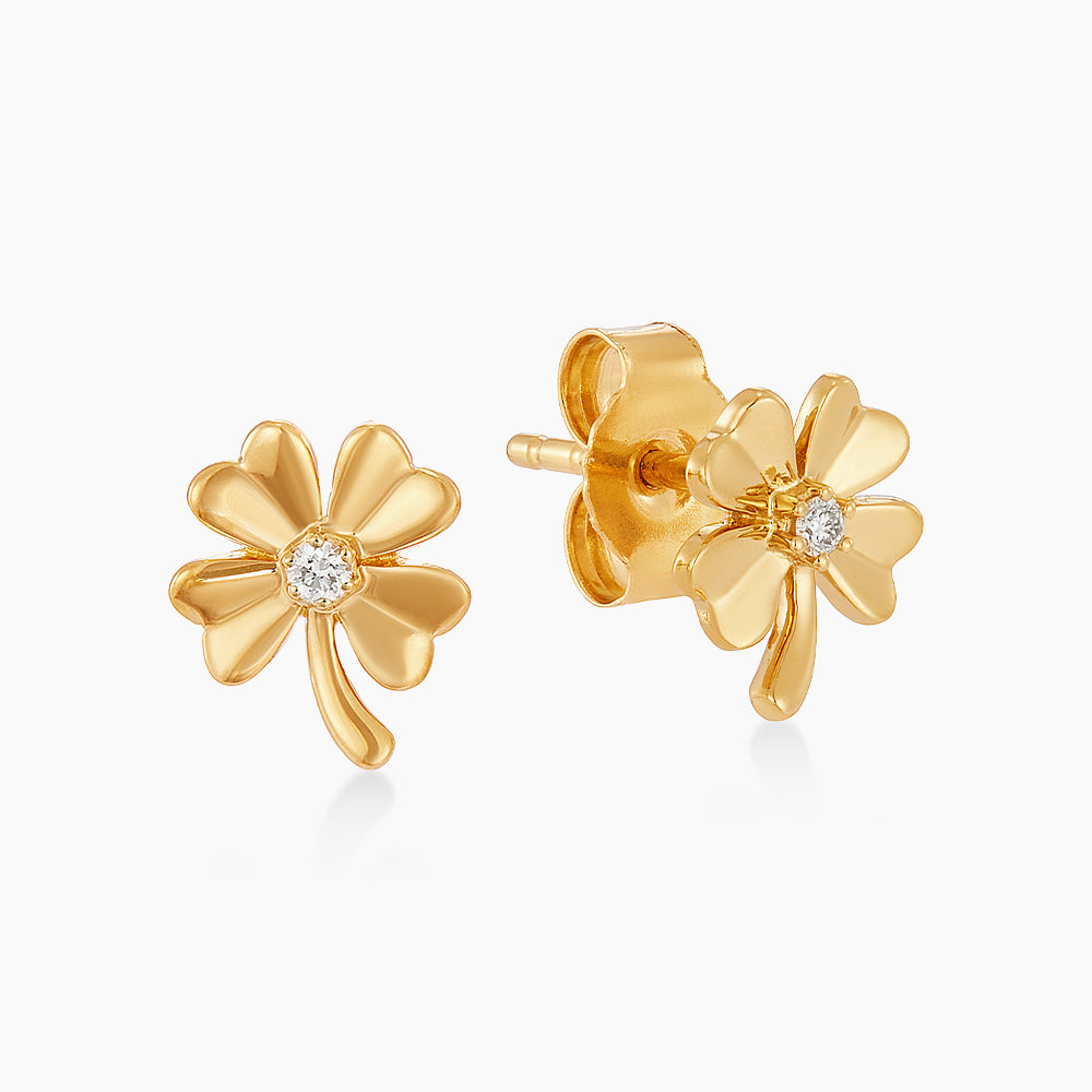 Diamond Earrings in 375/9K Yellow Gold 458480626