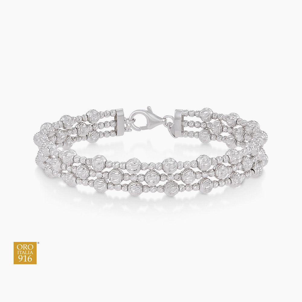 Oro Italia 916 White Gold Bangle GB95630426(04W) (22K Gold)