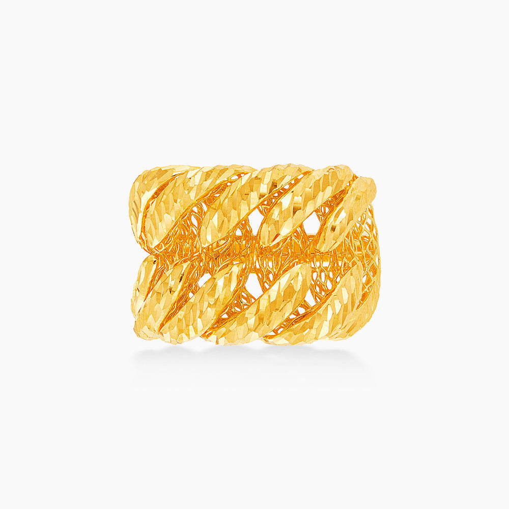 916/22K Yellow Gold Ring SGR U1600124(B1)
