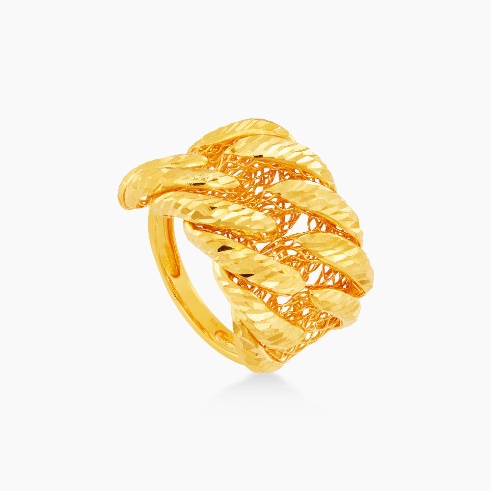 916/22K Yellow Gold Ring SGR U1600124(B1)