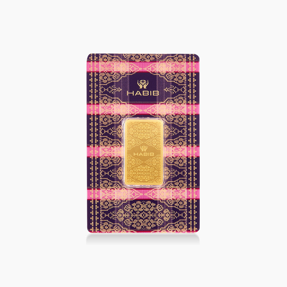 [Self-Pickup Only] Habib 20g 999.9 Gold Bar Songket Collection
