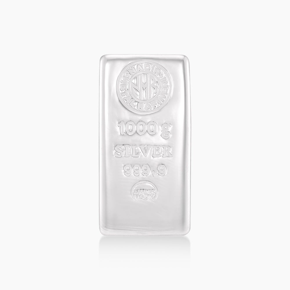 [Self-Pickup Only] 999.9 Silver Cast Bar (1kg/1000g) - Produced by an LBMA Good Delivery List Refiner, Nadir Metal Refinery