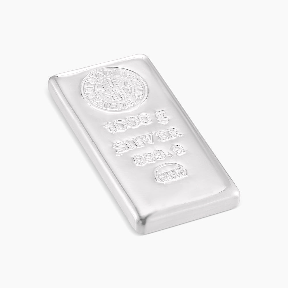 [Self-Pickup Only] 999.9 Silver Cast Bar (1kg/1000g) - Produced by an LBMA Good Delivery List Refiner, Nadir Metal Refinery
