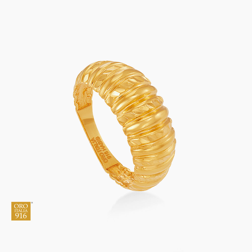 Oro Italia 916 Yellow Gold Ring GR60440925 (22K Gold)