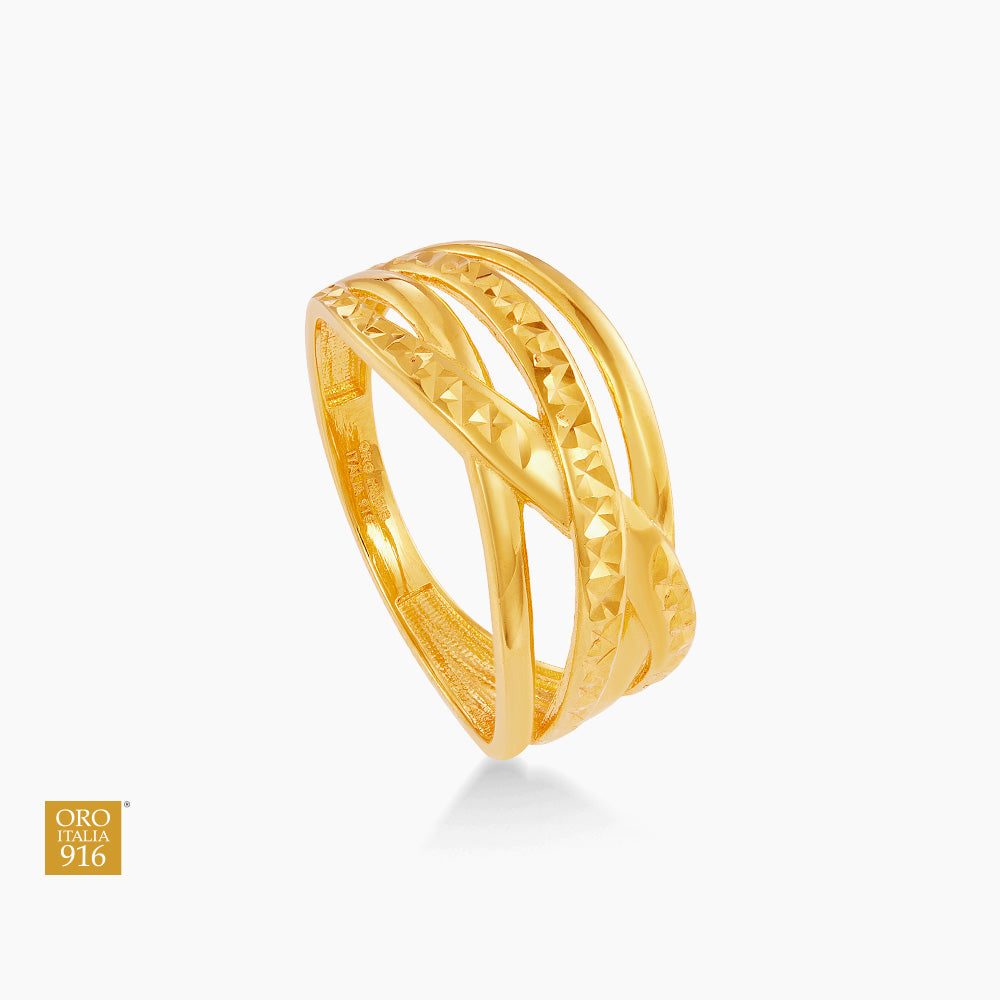 Oro Italia 916 Yellow Gold Ring GR57361024 (22K Gold)