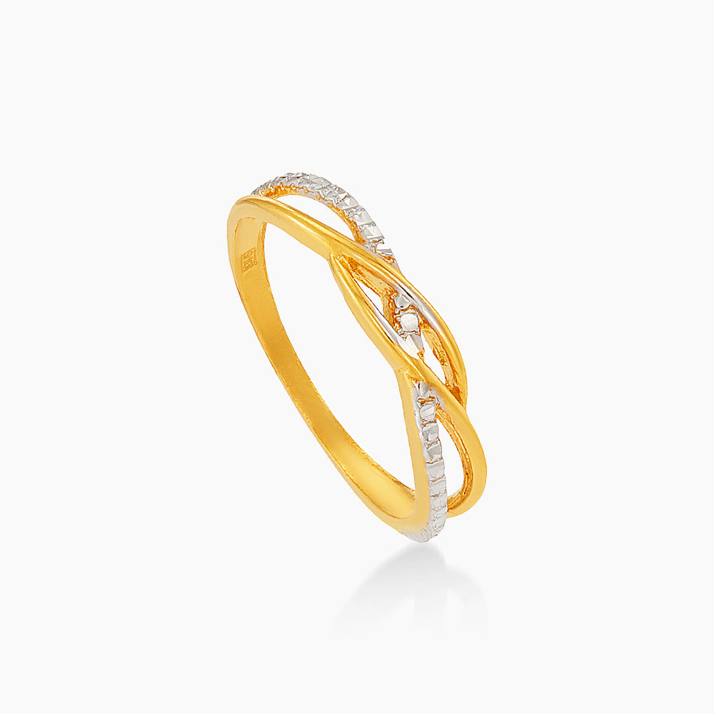 916/22K Yellow and White Gold Ring 6200188YW