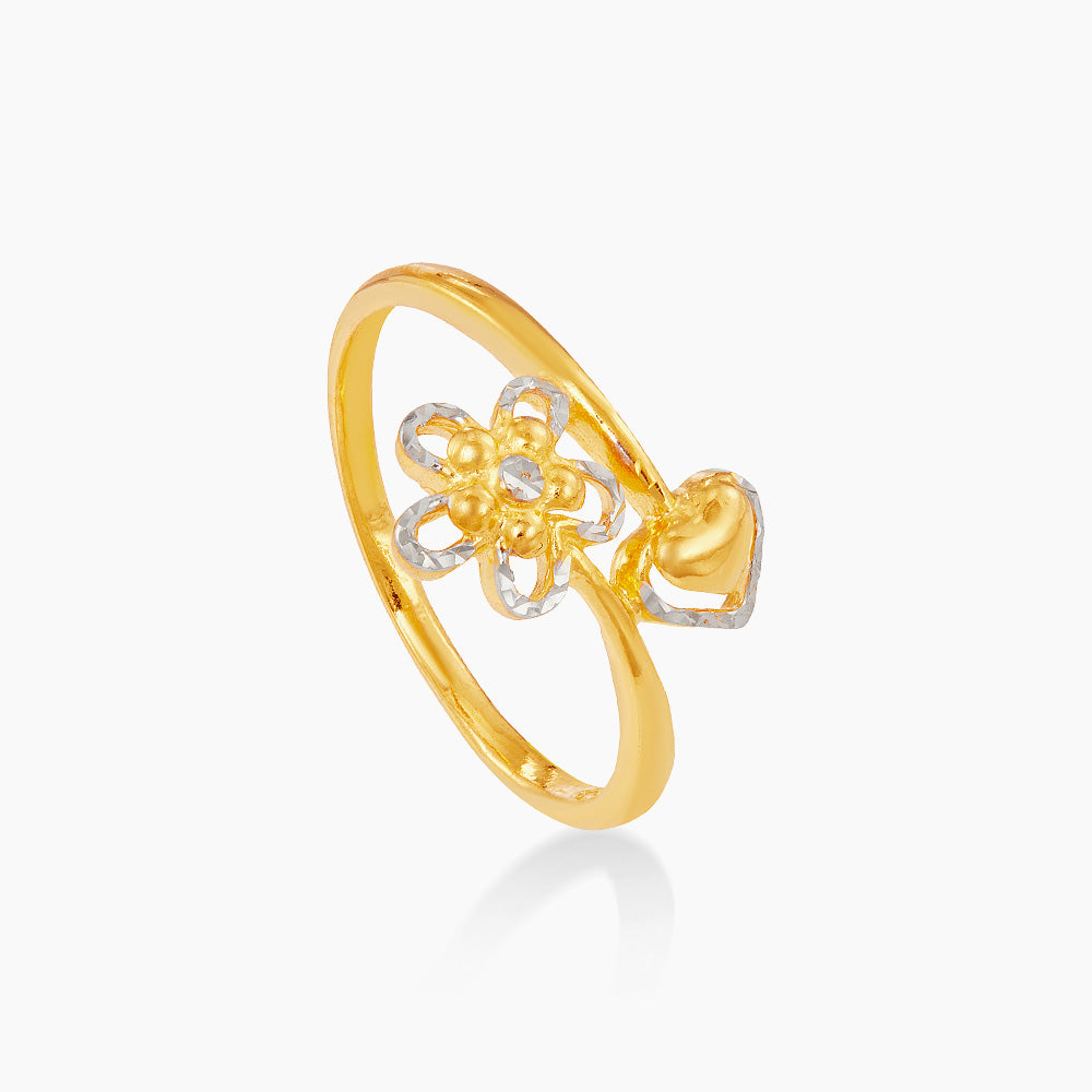 916/22K Yellow and White Gold Ring 6200191YW(R)