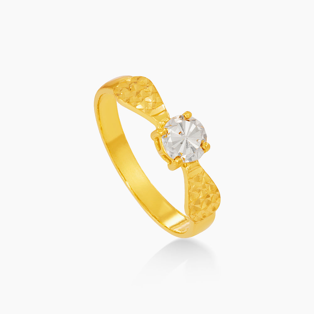 916/22K Yellow and White Gold Ring 6200217YW