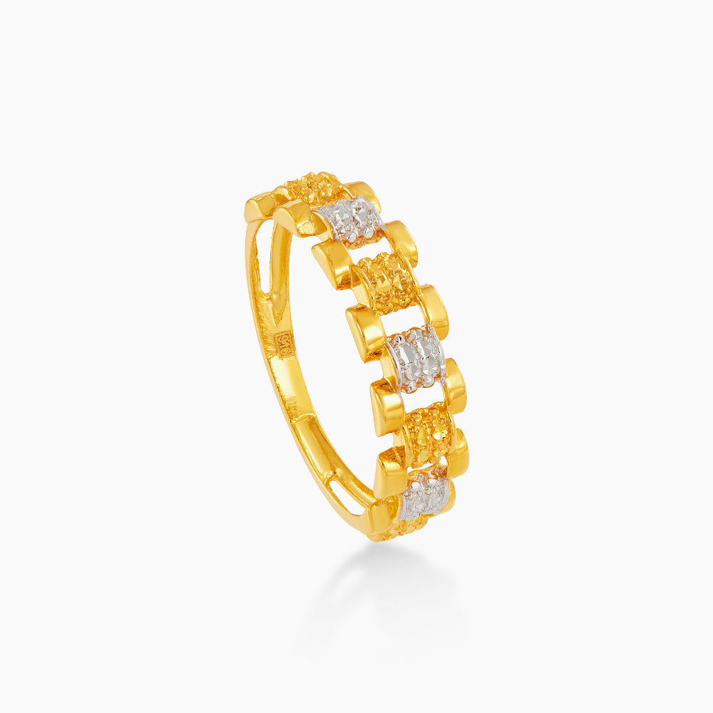 916/22K Yellow and White Gold Ring 6200234YW