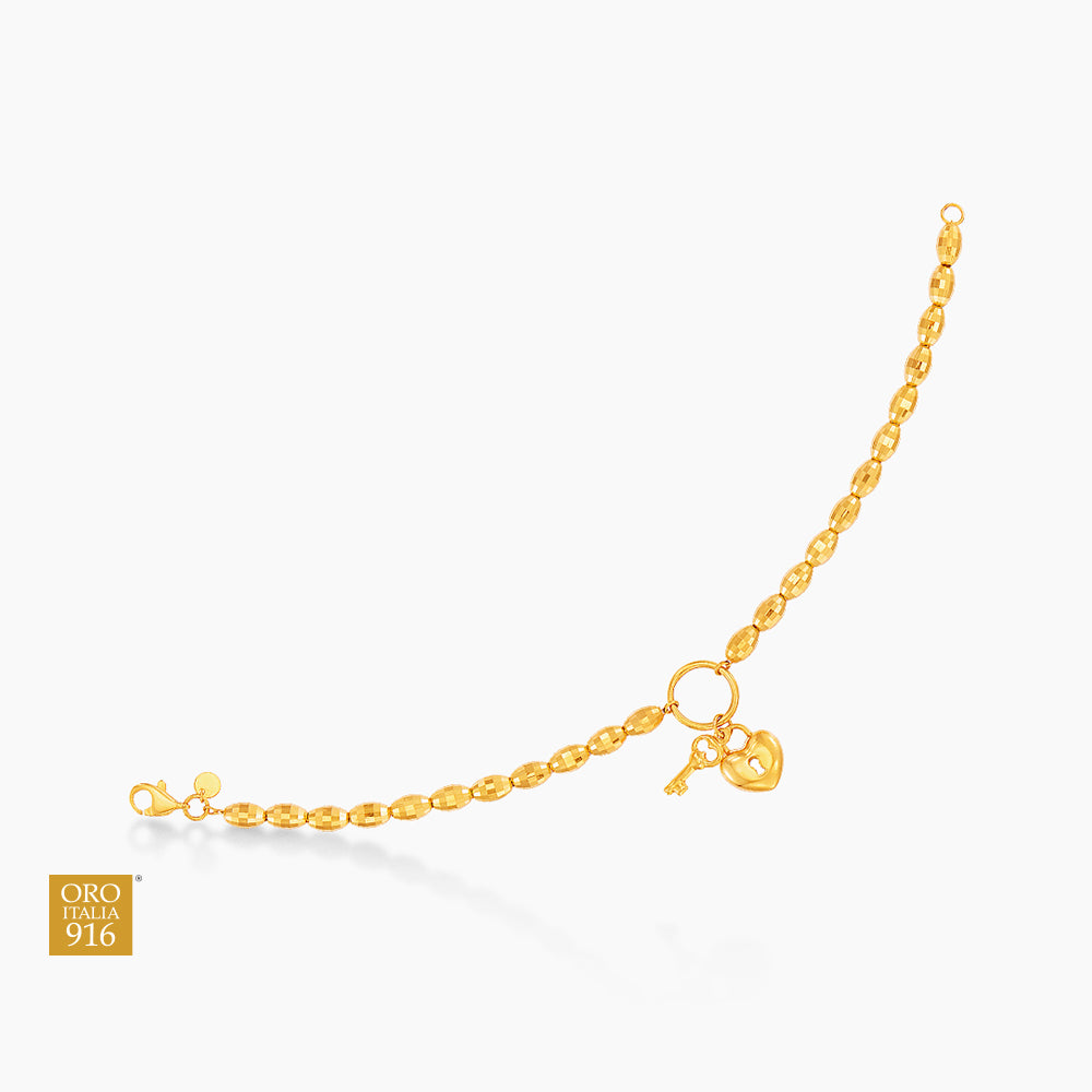 Oro Italia 916 Yellow Gold Bracelet GW55130326 (22K Gold)