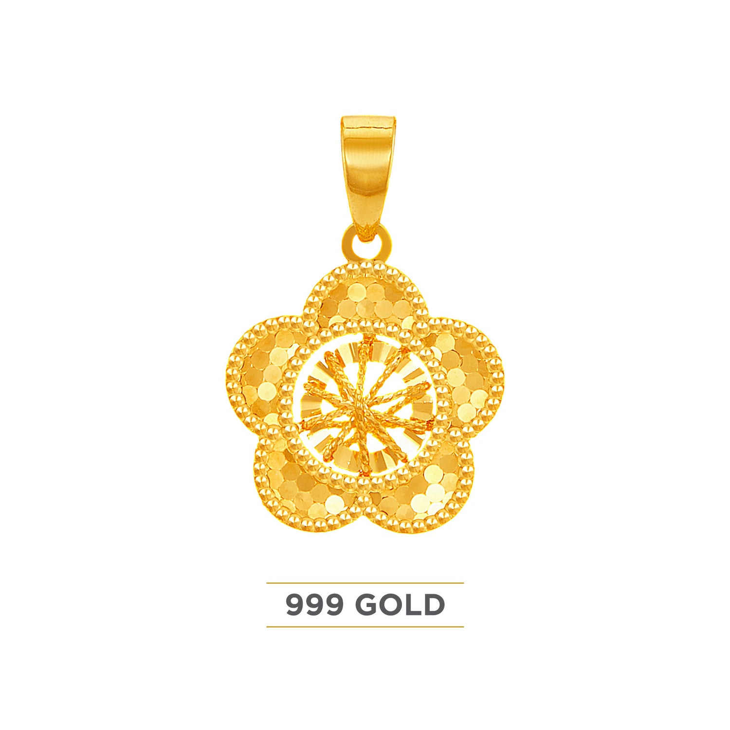 999/24K Yellow Gold Pendant 9GP00351224