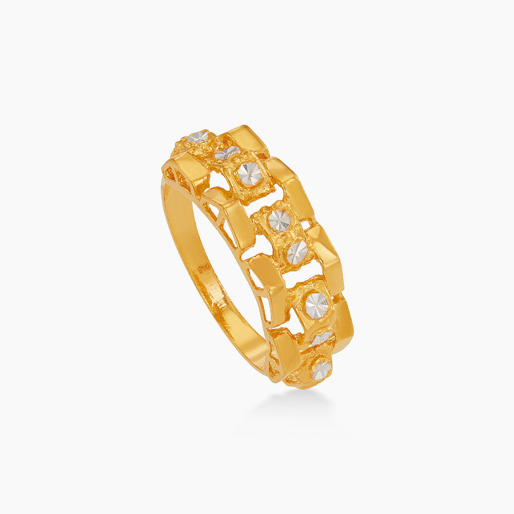 916/22K Yellow and White Gold Ring 6200161YW