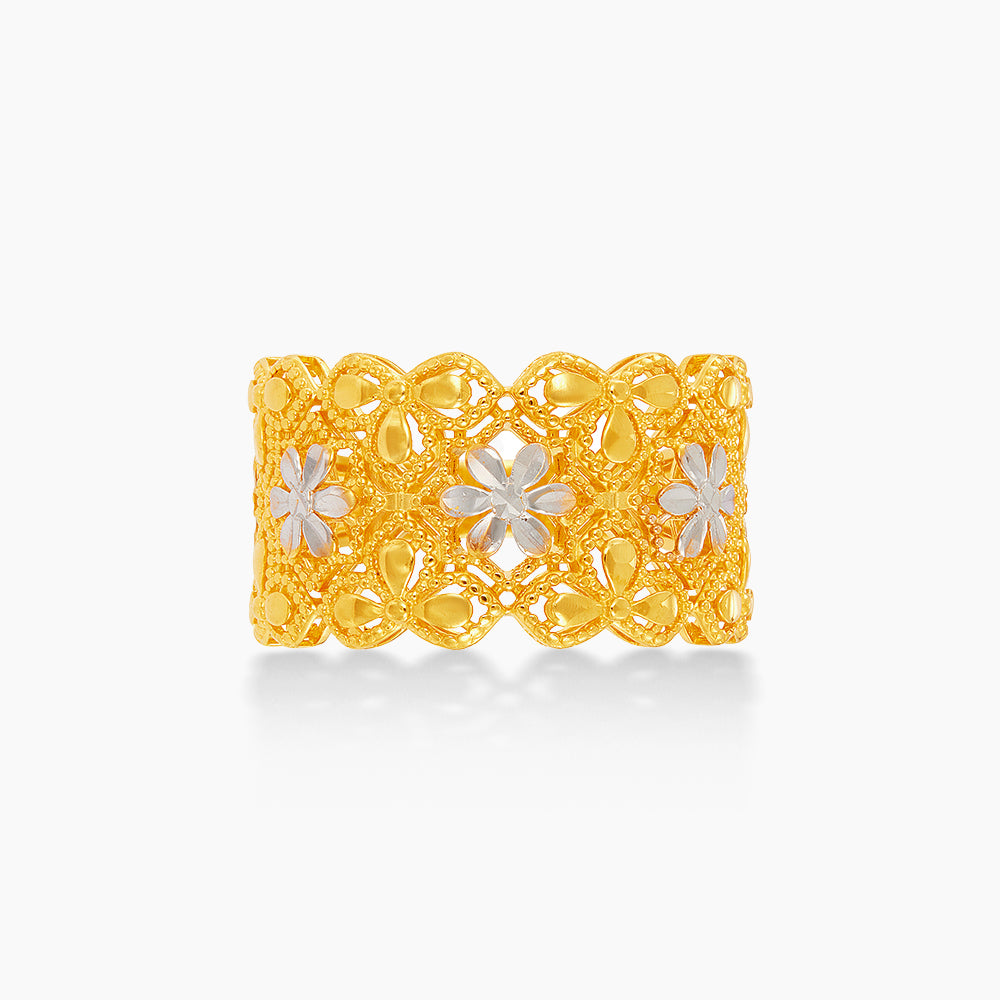 916/22K Yellow and White Gold Ring 6200331YW