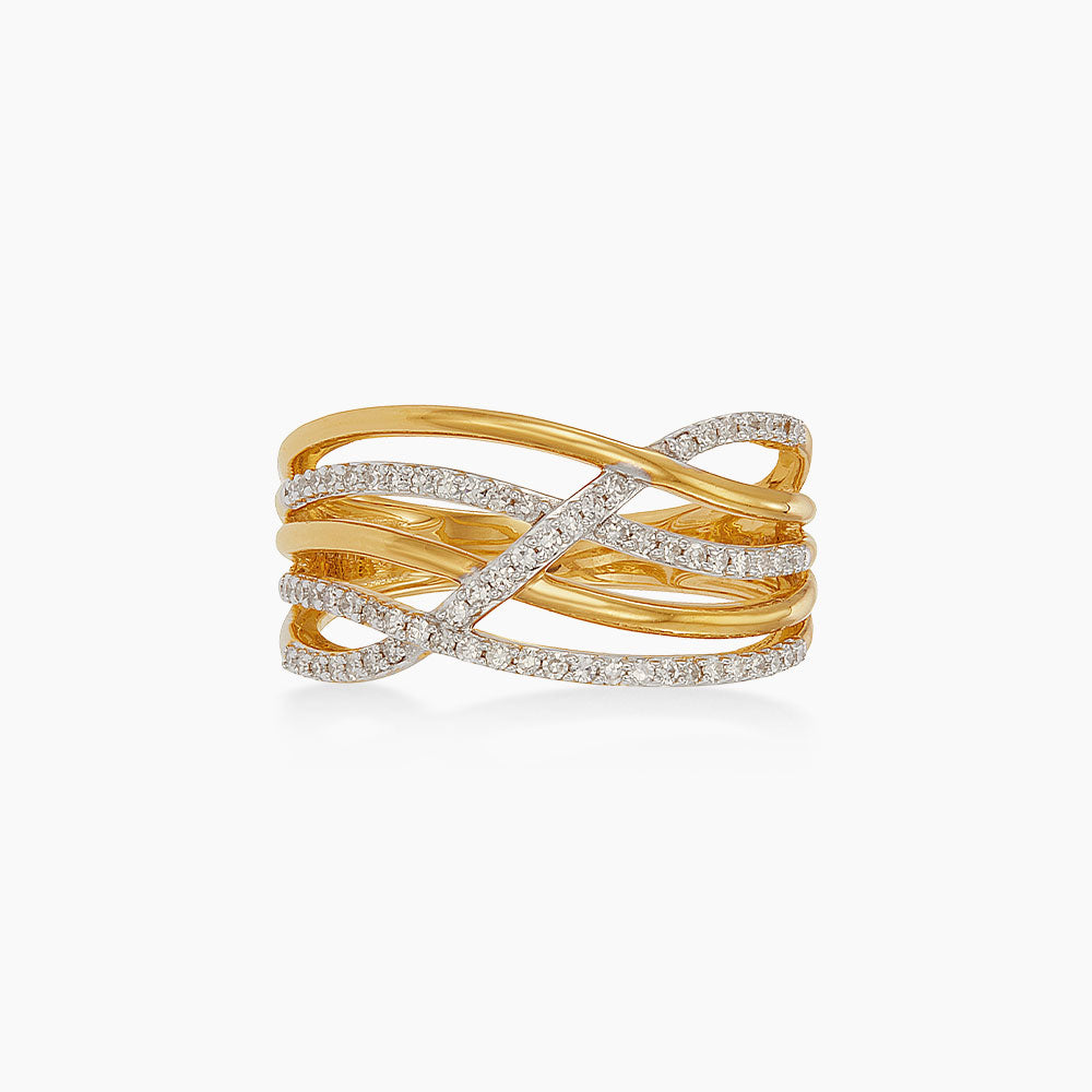 Diamond Ring in 375/9K Yellow Gold 24708