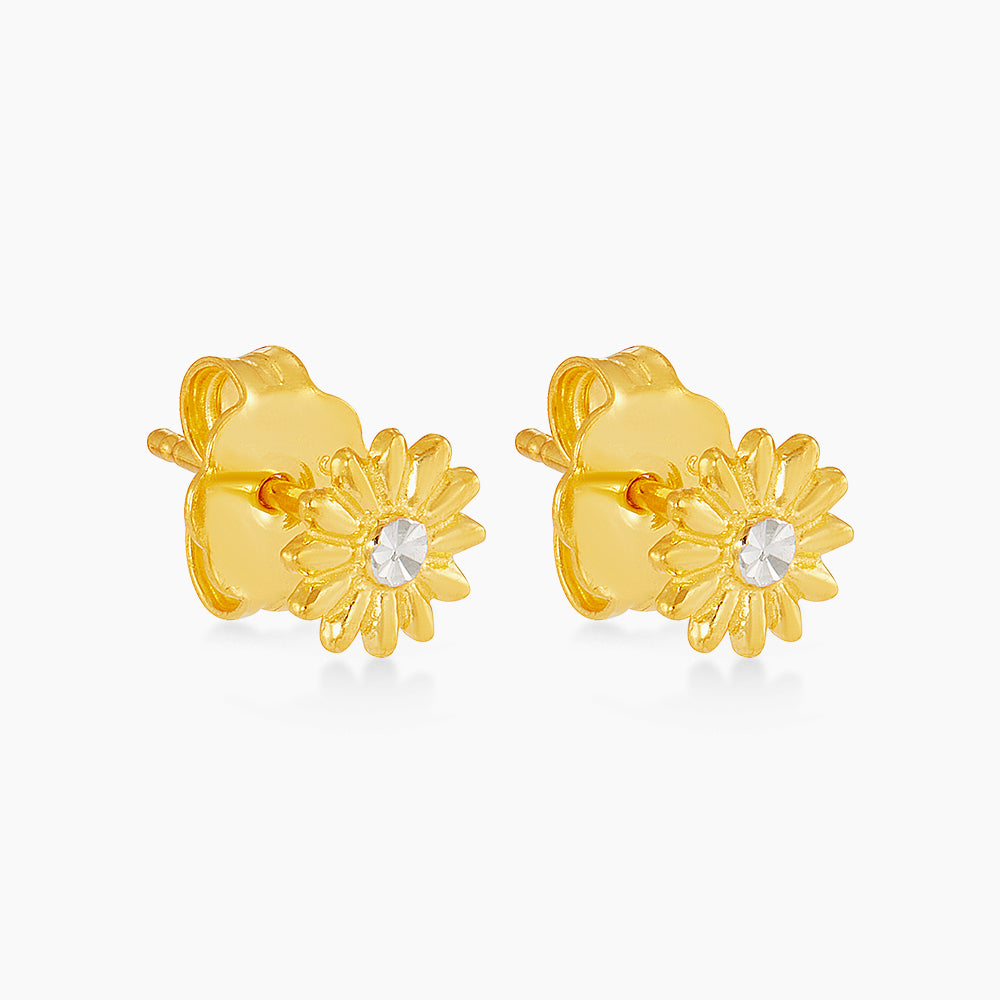 916/22K Yellow and White Gold Earrings 6300038YW