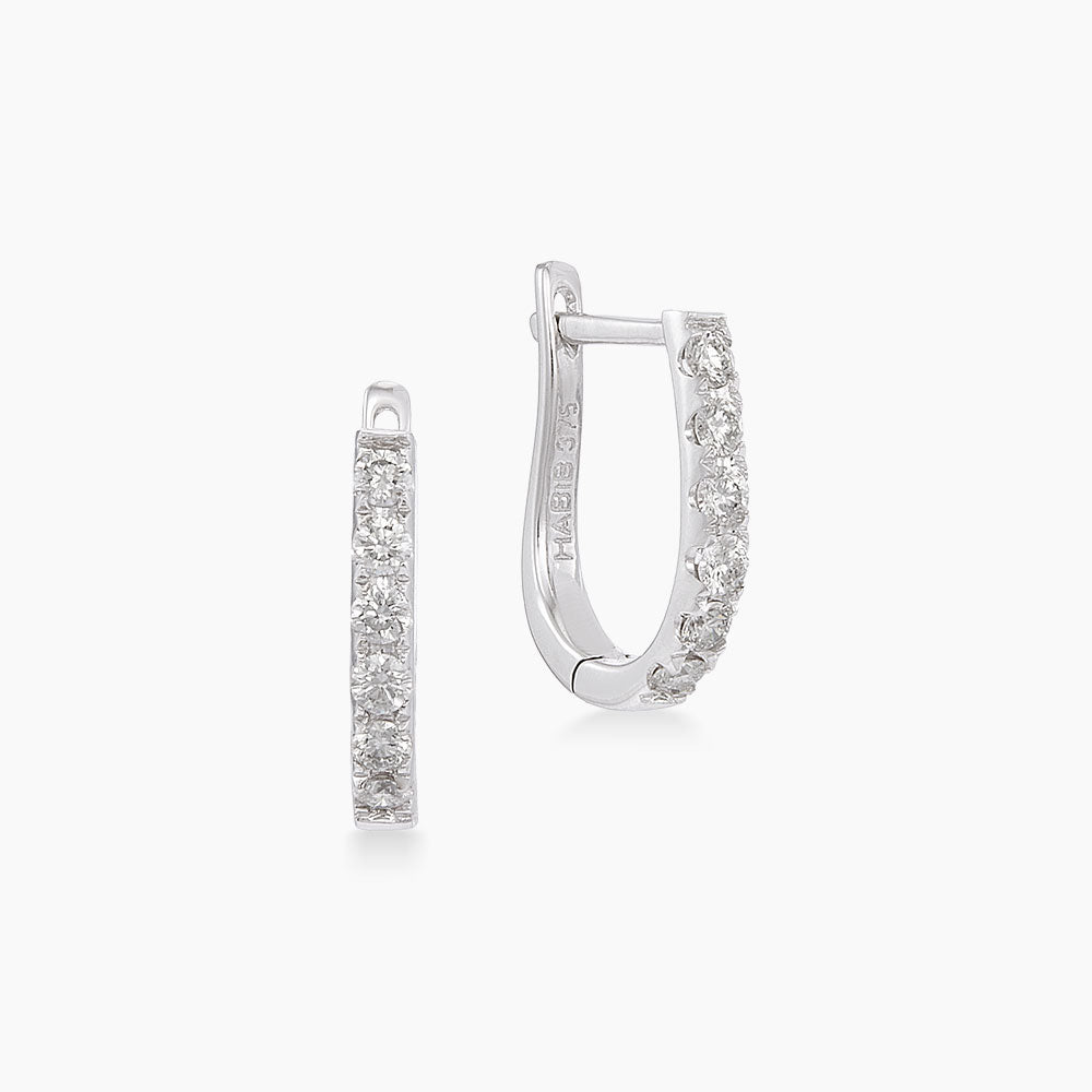 Diamond Earrings in 375/9K White Gold 45553