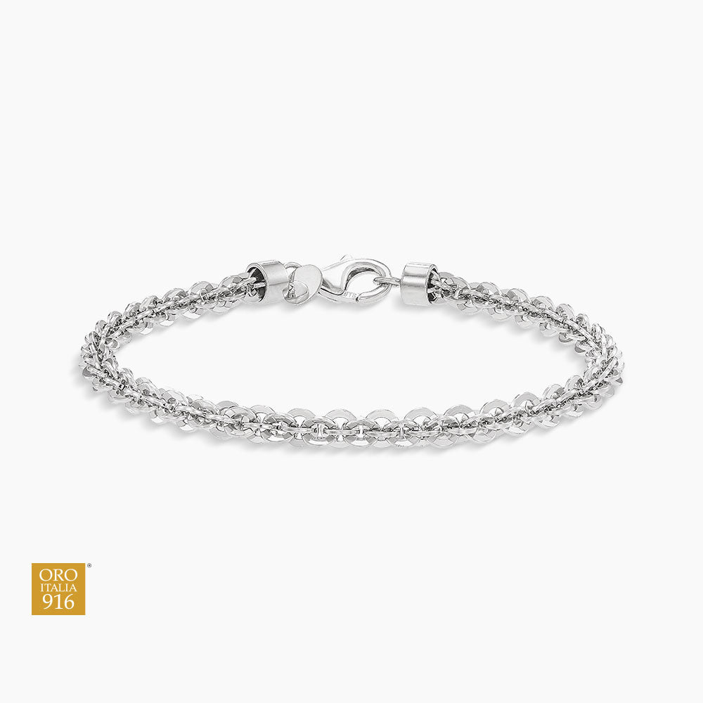 Oro Italia 916 White Gold Bracelet GW54230925(370W) (22K Gold)