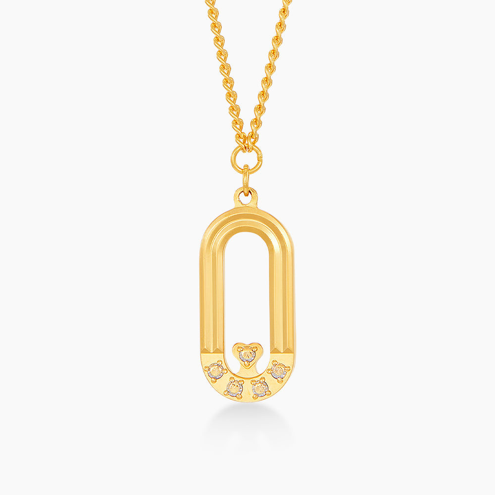 999/24K Yellow and White Gold Necklace WWGC1230124