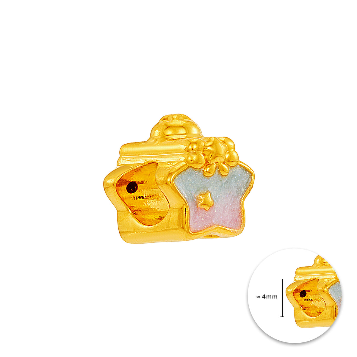 916/22K Yellow Gold Charm WWZZT3D0625(2)