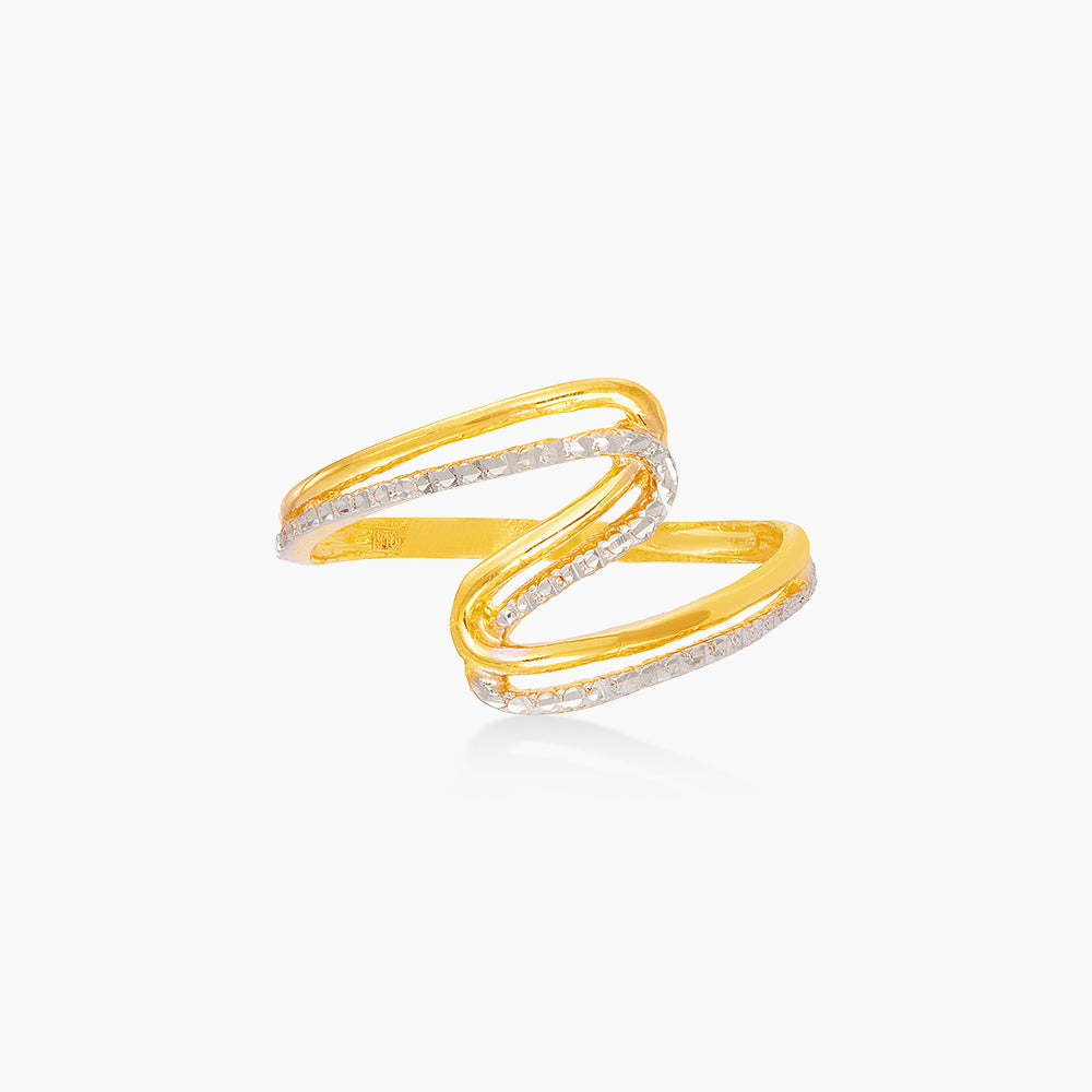 916/22K Yellow and White Gold Ring 6200189YW