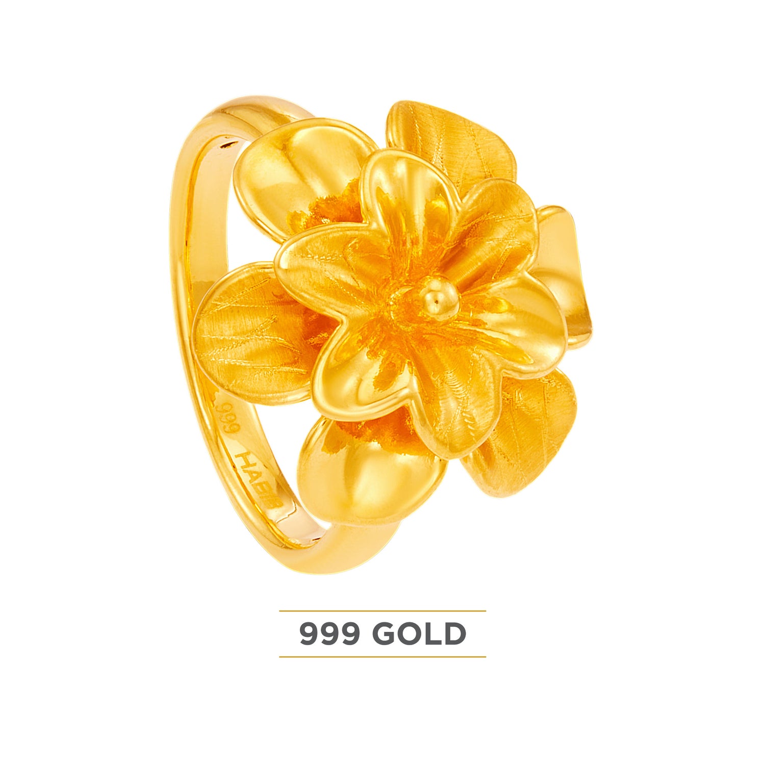 999/24K Yellow Gold Ring (Flower) 9GR00231024