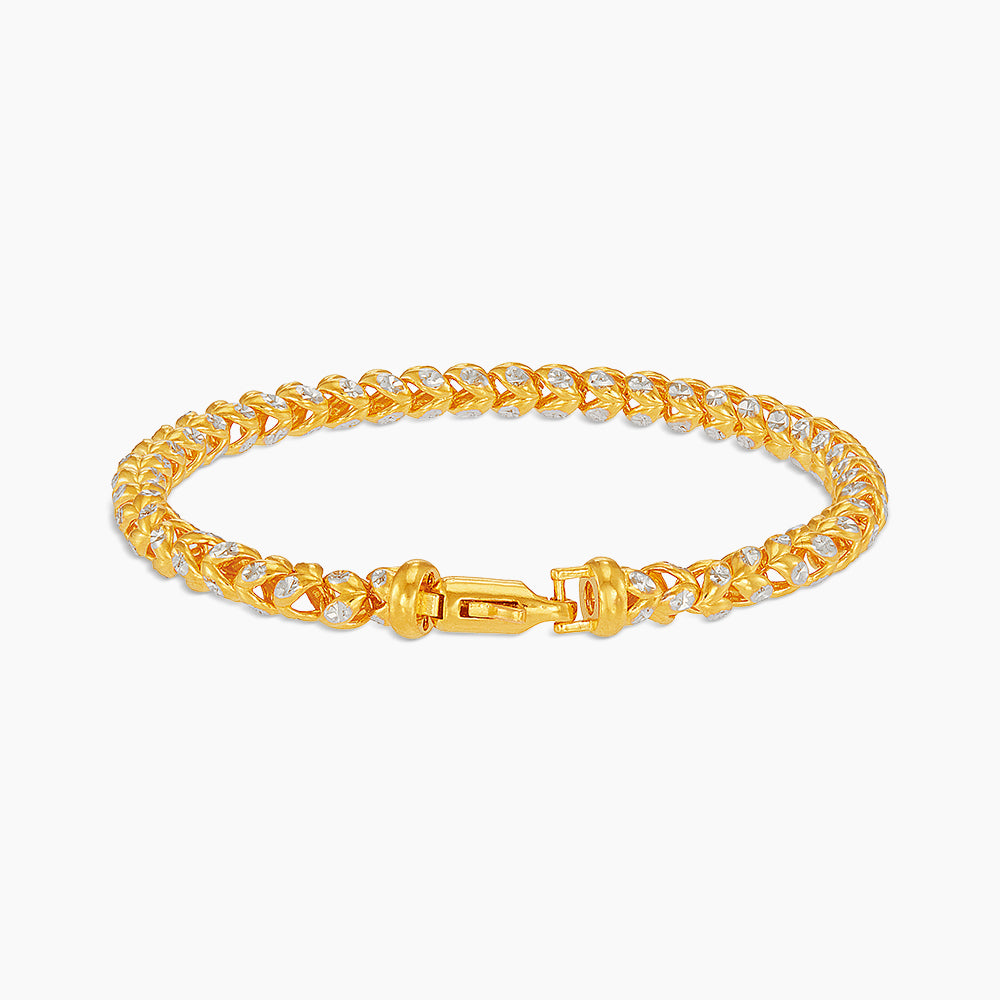 916/22K Yellow and White Gold Bracelet 6700160YW