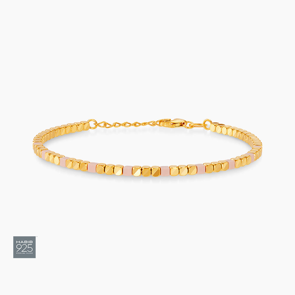 925 Coloured Stone Bracelet CJ-5-BR CHM 10MPR(Y)