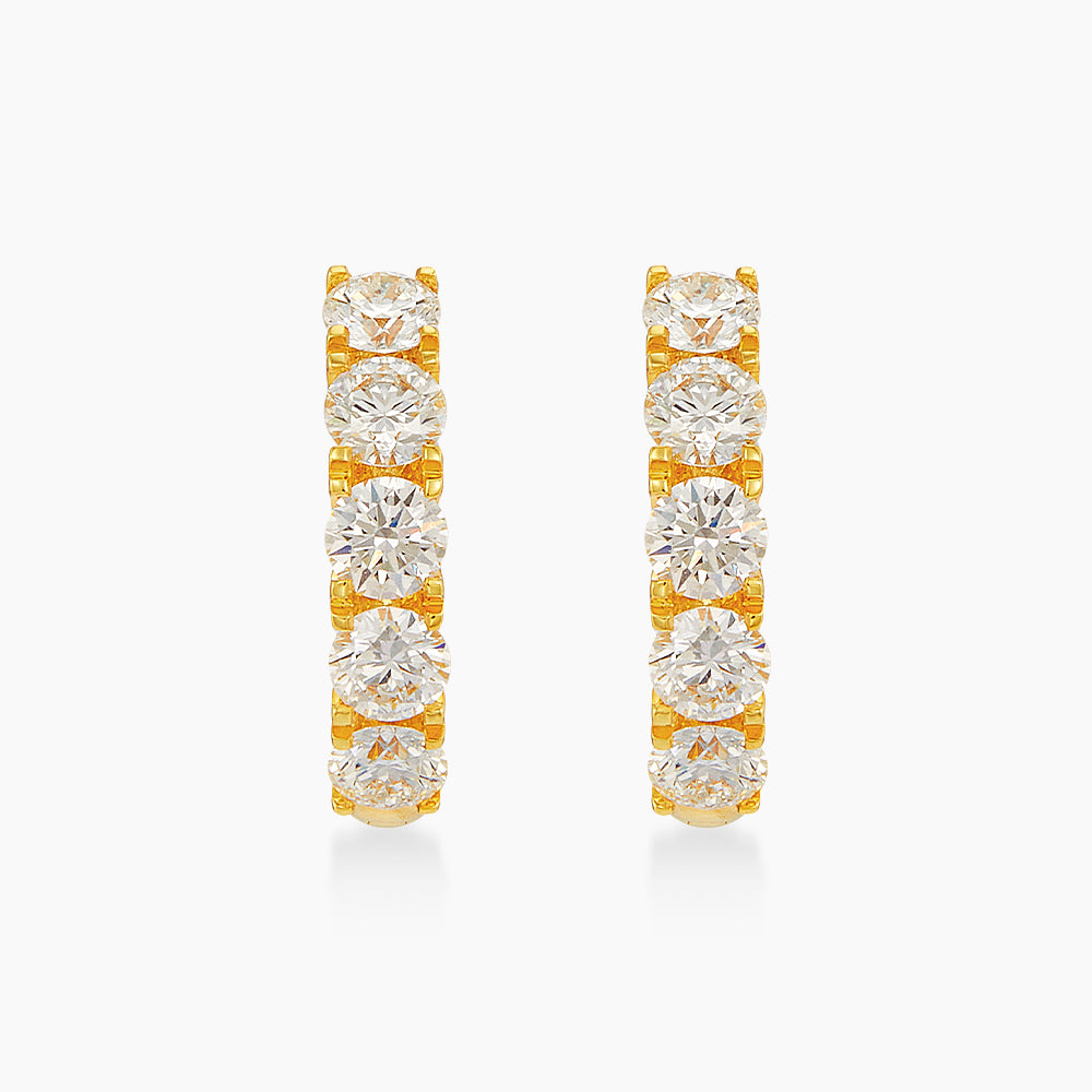 Diamond Earrings in 750/18K Yellow Gold 274390126(E)