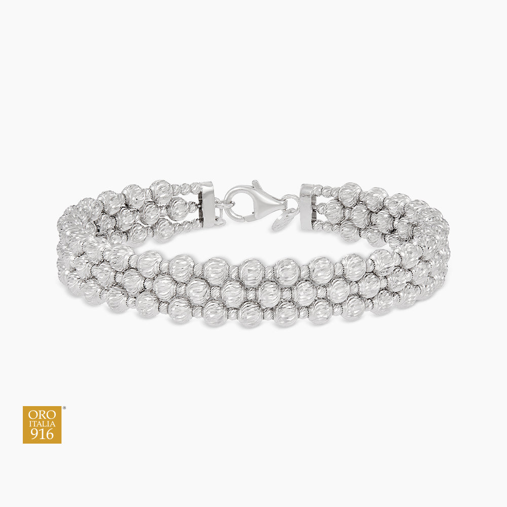 Oro Italia 916 White Gold Bangle GB95580426(04W) (22K Gold)