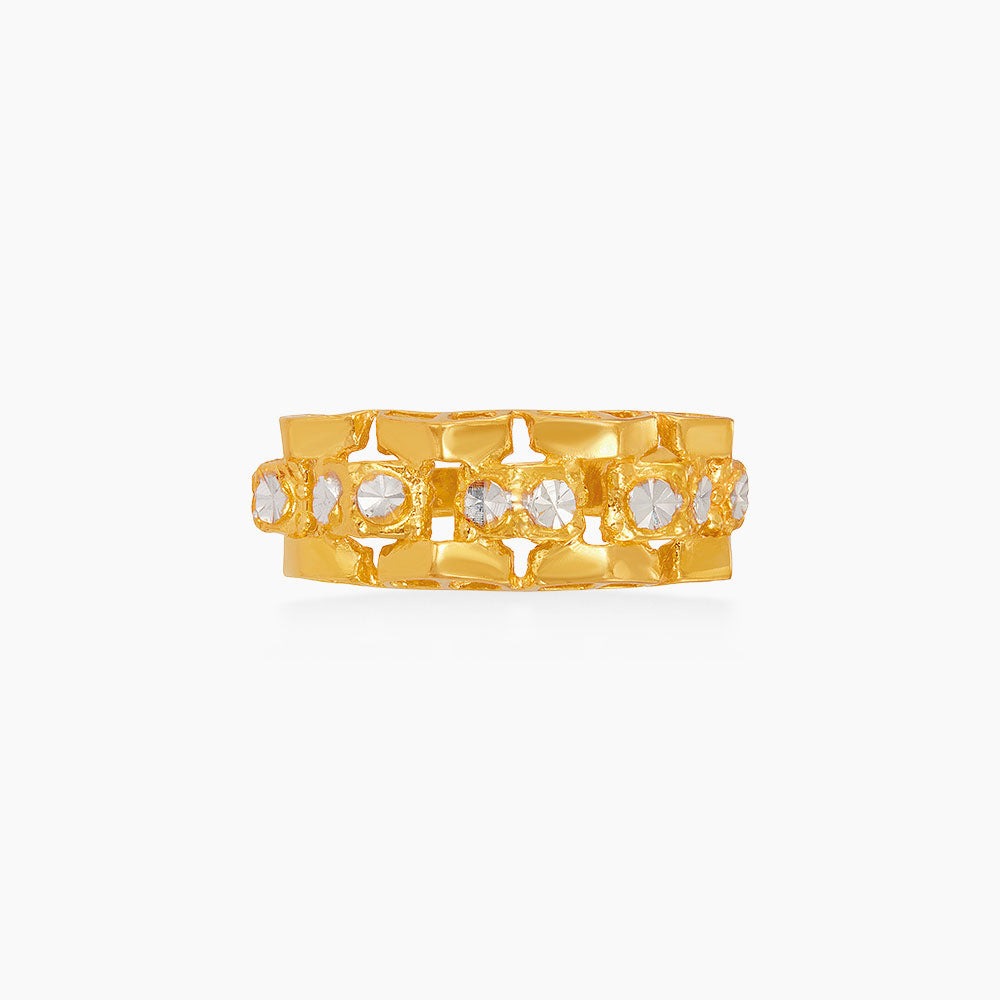 916/22K Yellow and White Gold Ring 6200161YW