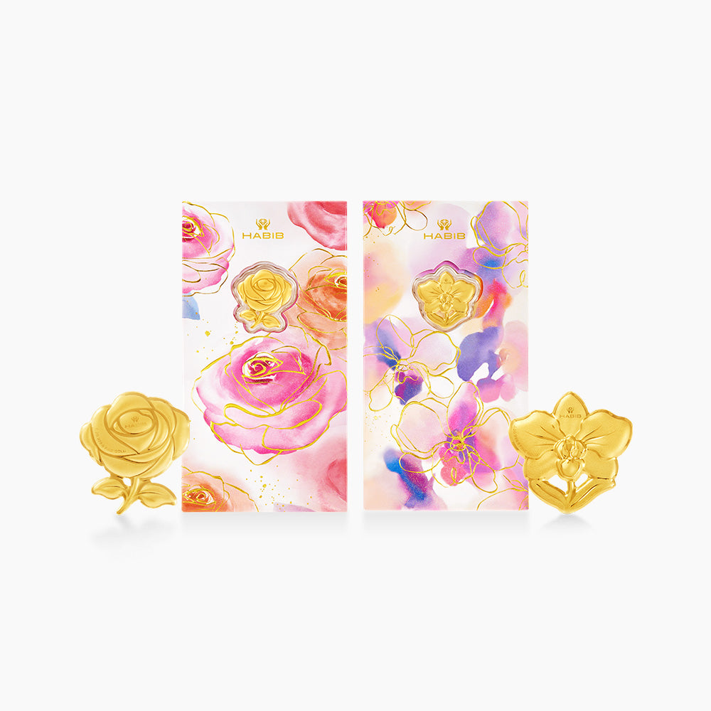 HABIB Bloom Collection | 999.9 Gold Wafer (0.20g - 0.40g)
