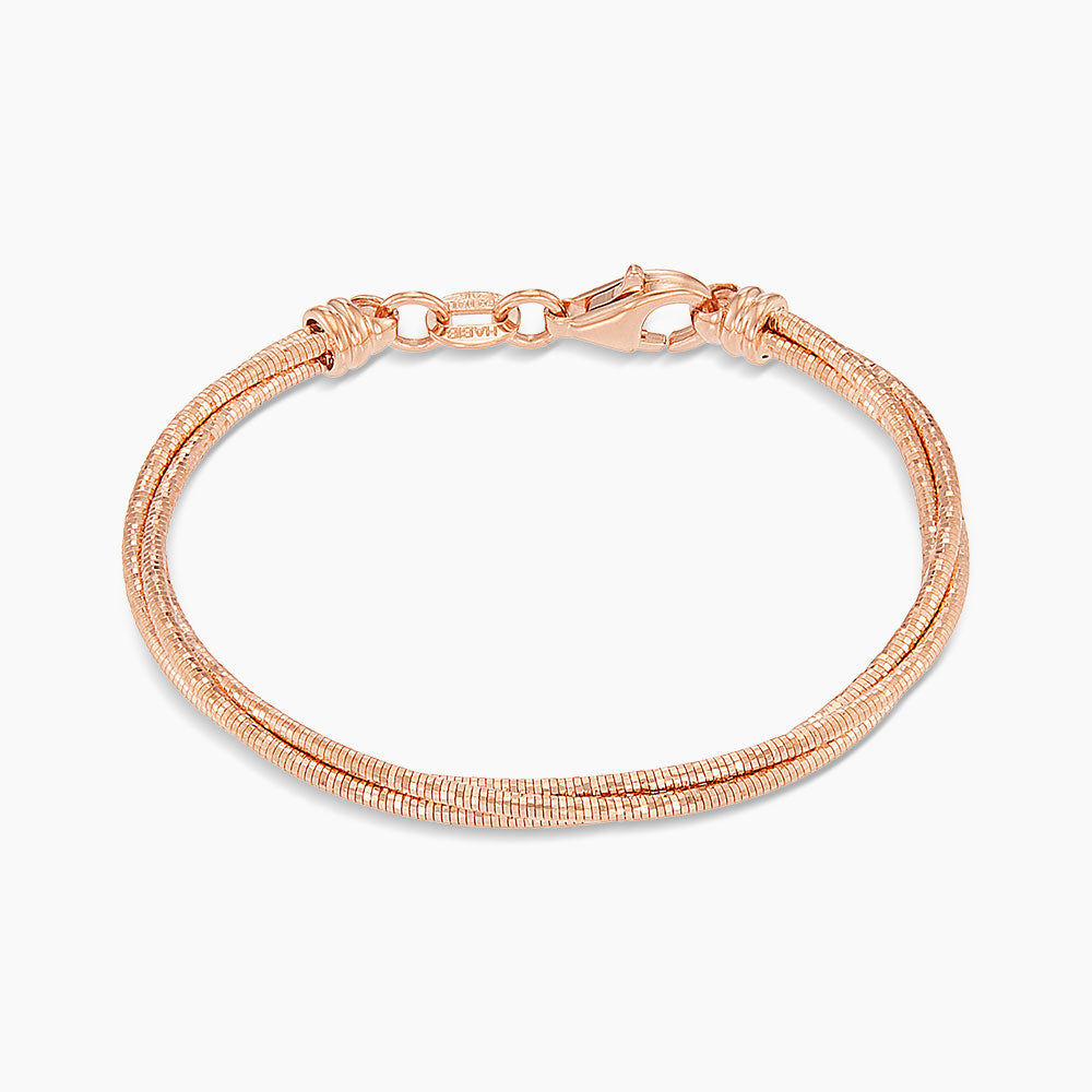Oro Italia 916 Rose Gold Bangle (For Baby) GB86101025(3R)-BBY (22K Gold)