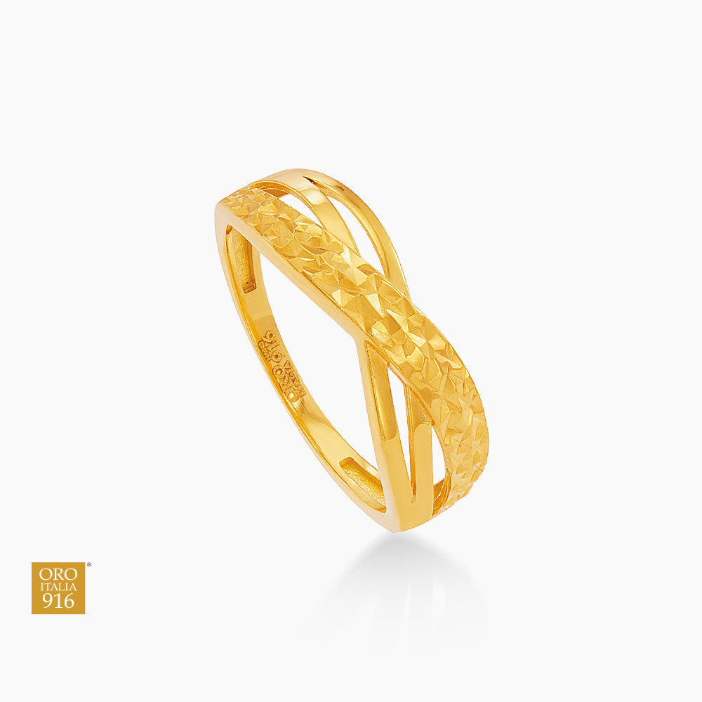 Oro Italia 916 Yellow Gold Ring GR59300525 (22K Gold)