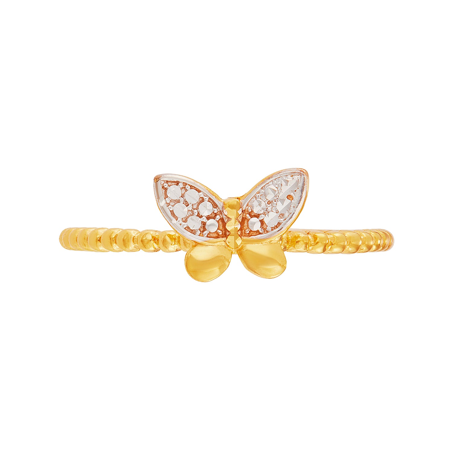 916/22K Yellow and White Gold Ring 6200061YW