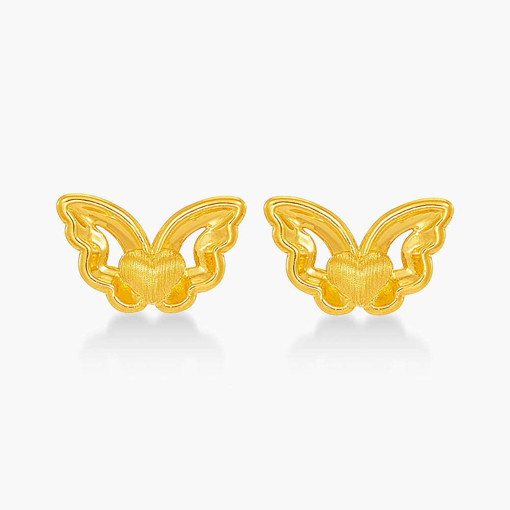 999/24K Yellow Gold Earrings 9300011Y