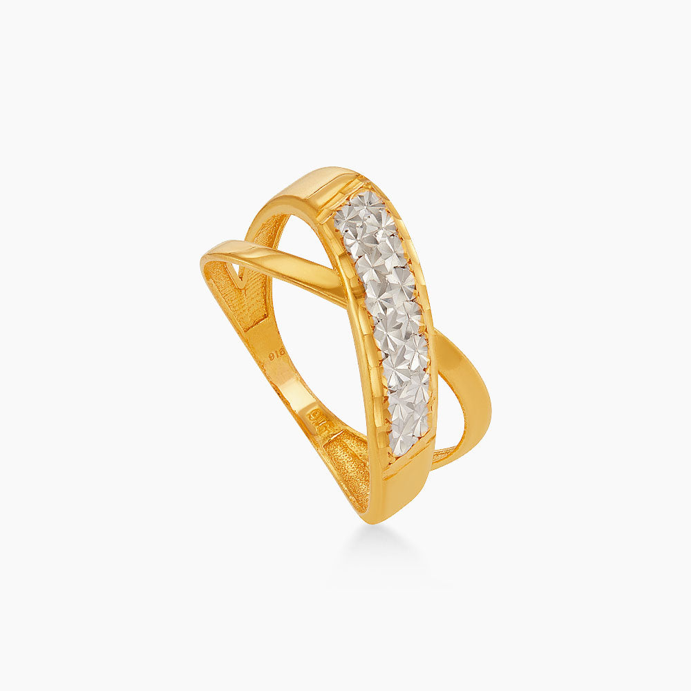 916/22K Yellow and White Gold Ring 6200159YW