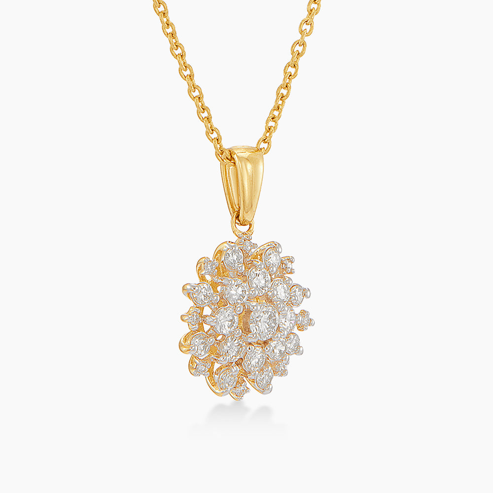 Diamond Necklace in 375/9K Yellow Gold 273690725(N)
