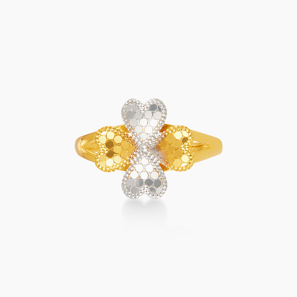 916/22K Yellow and White Gold Ring 6200185YW
