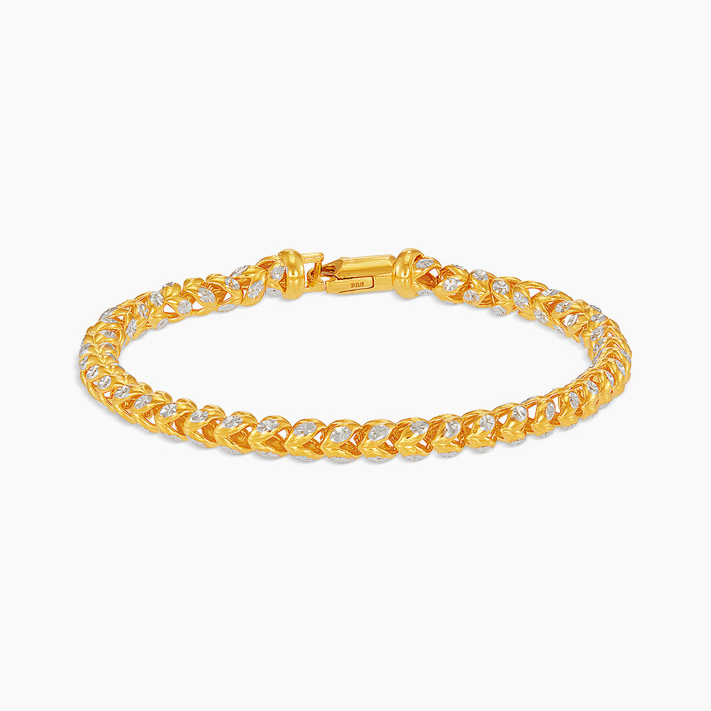 916/22K Yellow and White Gold Bracelet 6700160YW