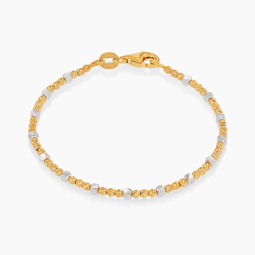 ZELIE | Oro Italia 916 Yellow and White Gold Bracelet GW54061025(YW)BBY-BI (22K Gold)
