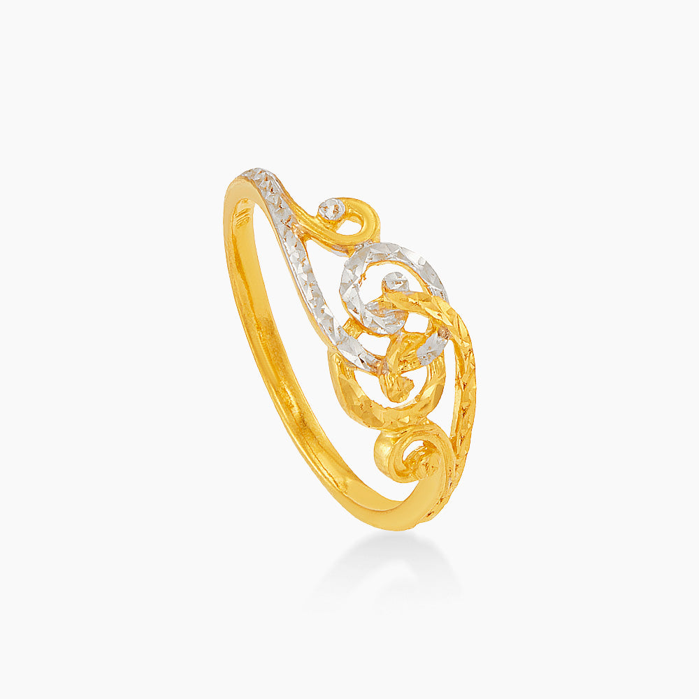 916/22K Yellow and White Gold Ring 6200190YW