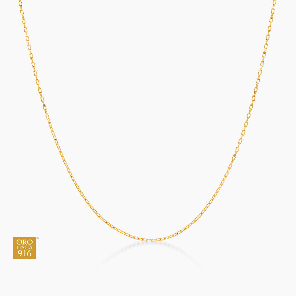 Oro Italia 916 Yellow Gold Necklace GC33430526(035) (22K Gold)