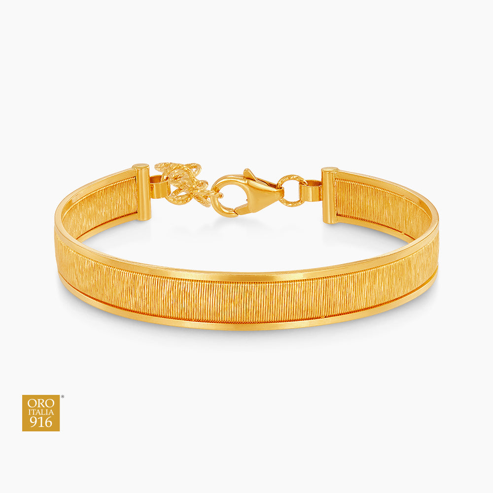 Oro Italia 916 Yellow Gold Bangle GB95360326(5) (22K Gold)