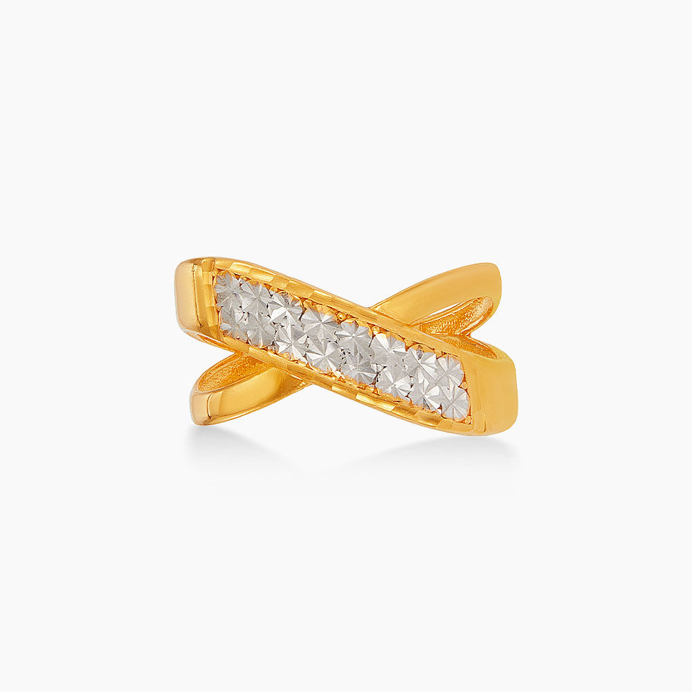 916/22K Yellow and White Gold Ring 6200159YW