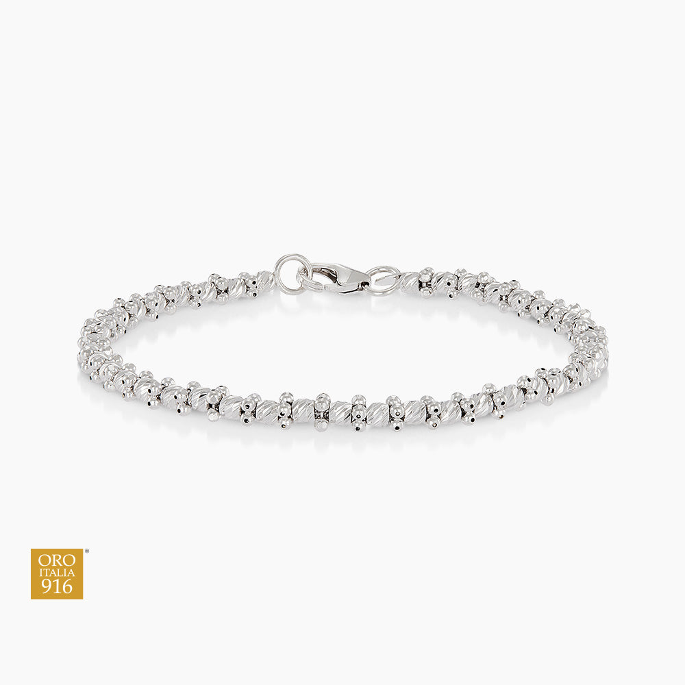 Oro Italia 916 White Gold Bracelet GW54531025(W) (22K Gold)