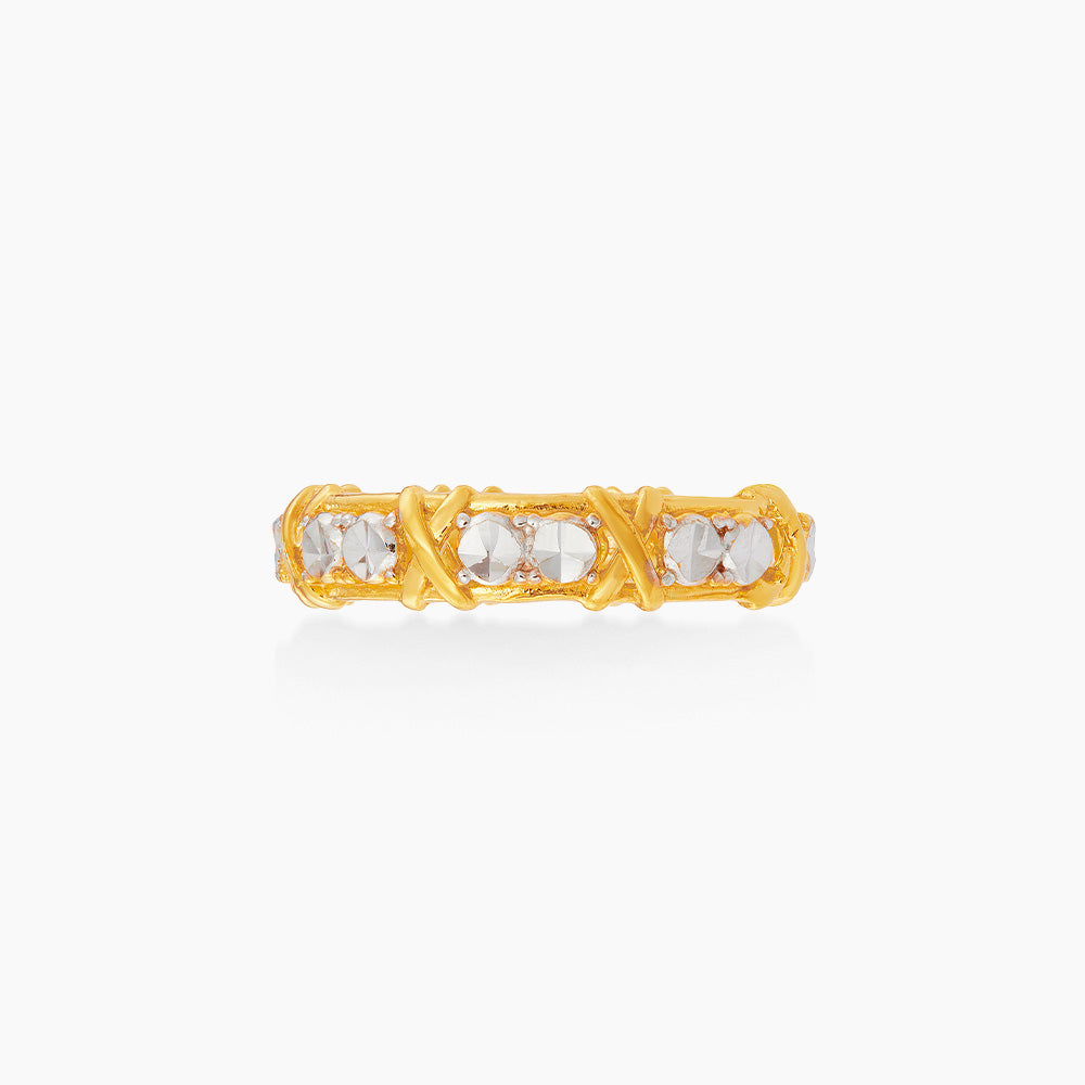 916/22K Yellow and White Gold Ring 6200058YW