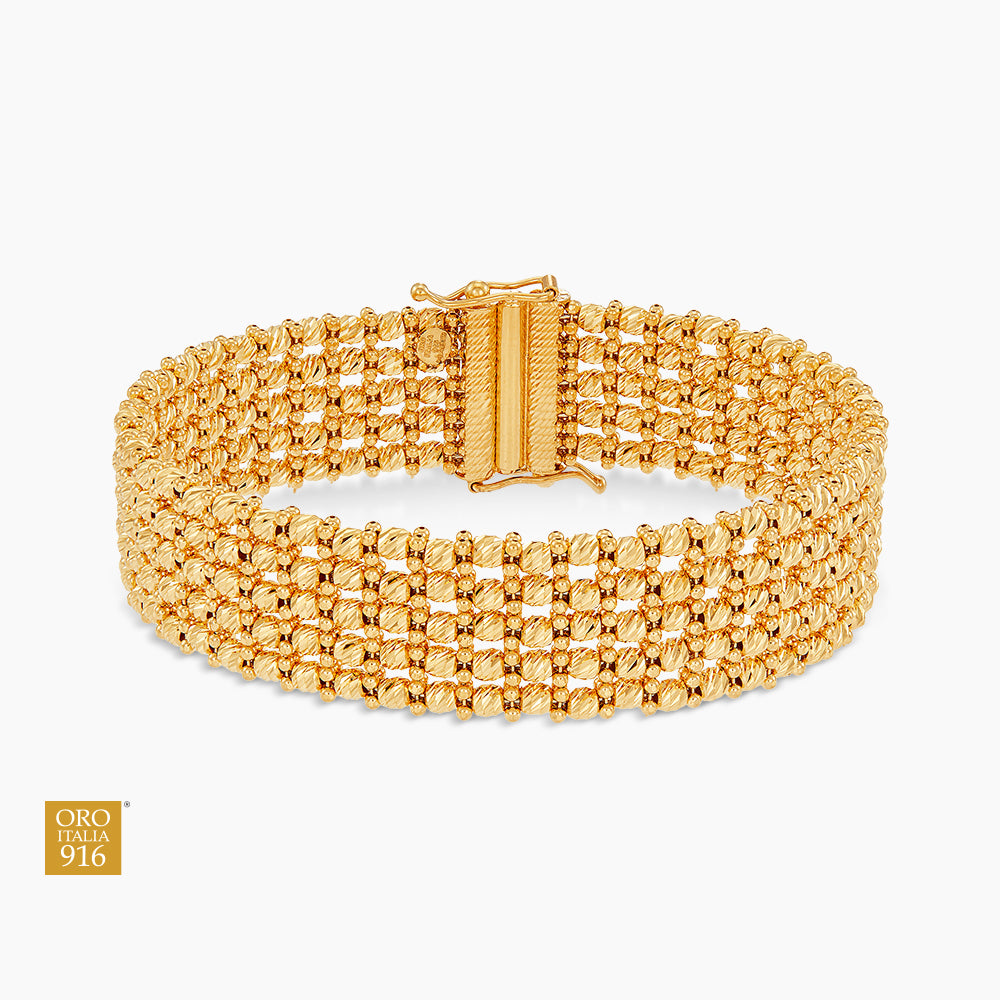 Oro Italia 916 Yellow Gold Bangle GB90880923(15) (22K Gold)