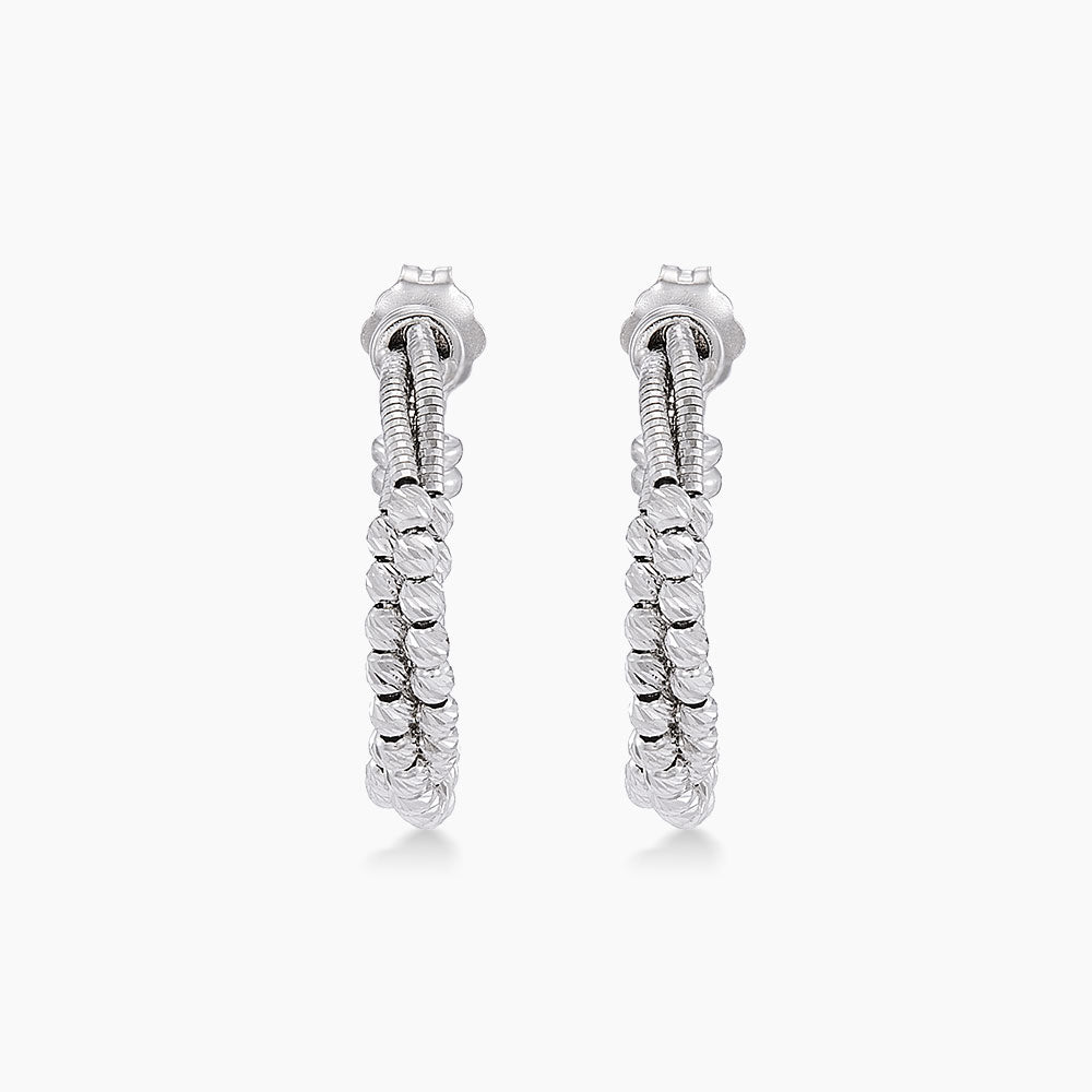 Oro Italia 916 White Gold Earrings GE77950426(WG) (22K Gold)