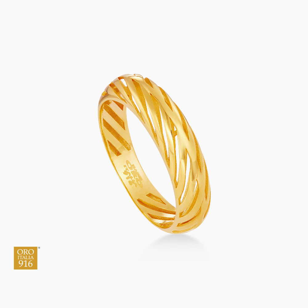 Oro Italia 916 Yellow Gold Ring GR62270526 (22K Gold)