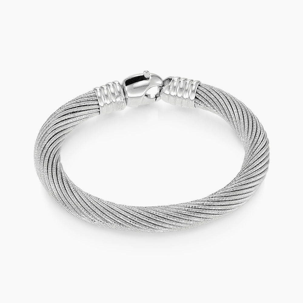 Oro Italia 916 White Gold Bangle GB80090426(29W) (22K Gold)